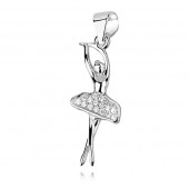 Pandantiv argint balerina cu pietre DiAmanti Z1039C-DIA
